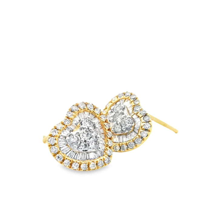 Alexa Heart | Women's Gold Earrings | Marquisse Jewelry