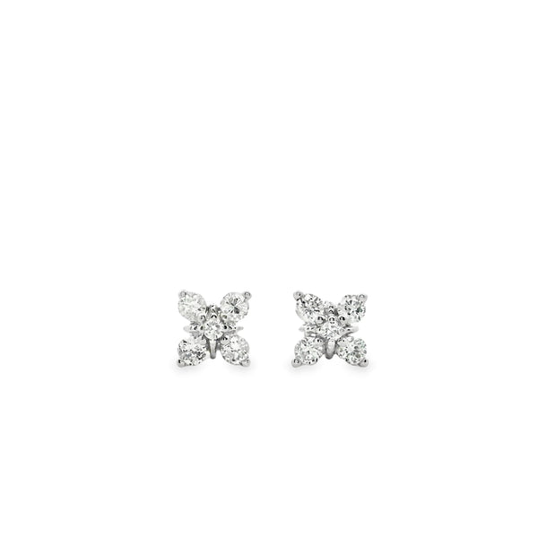 Diamond Flora Earrings