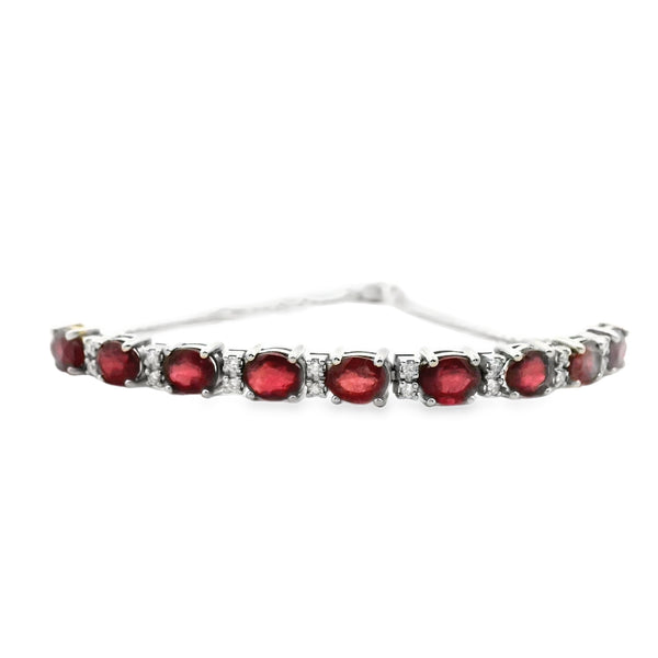 Half Tennis Rubi Bracelet
