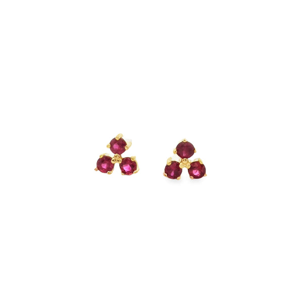 Clover Small Rubi Baby Earrings