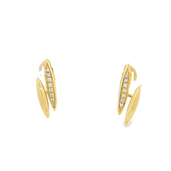 Diamond Ellipse Small Hoops