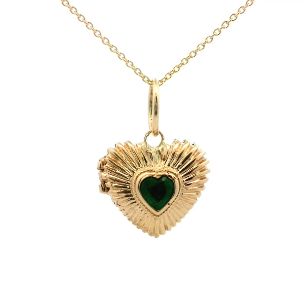 Emerald Heart Locket