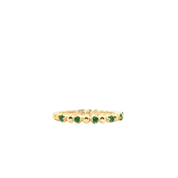 Yellow gold and Emerald Ring