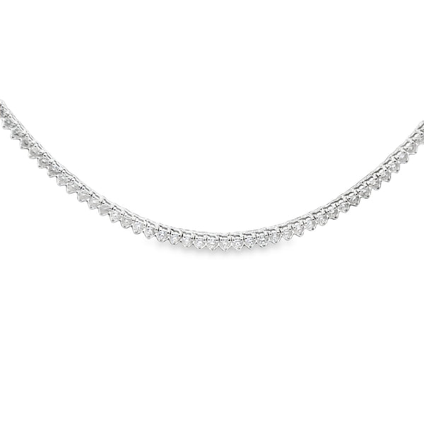 Collar de Tennis de Diamante con oro de 14k 