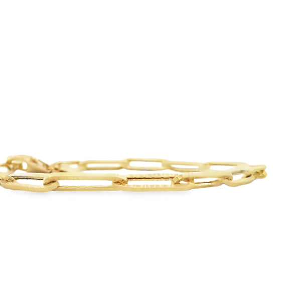 Pulsera Paperclip Martillada