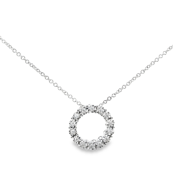 Dije de Circulo Ilusión de Diamante 