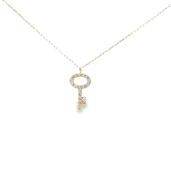 Dije de Llave con Diamante