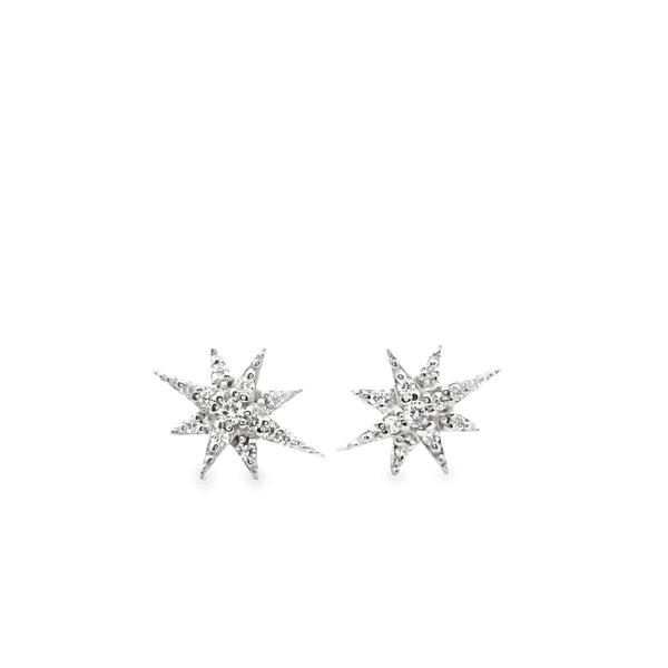 Star Medium Diamond Earrings