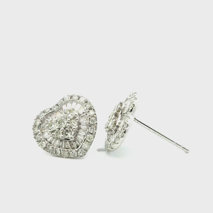 Alexa Heart | Women's Gold Earrings | Marquisse Jewelry